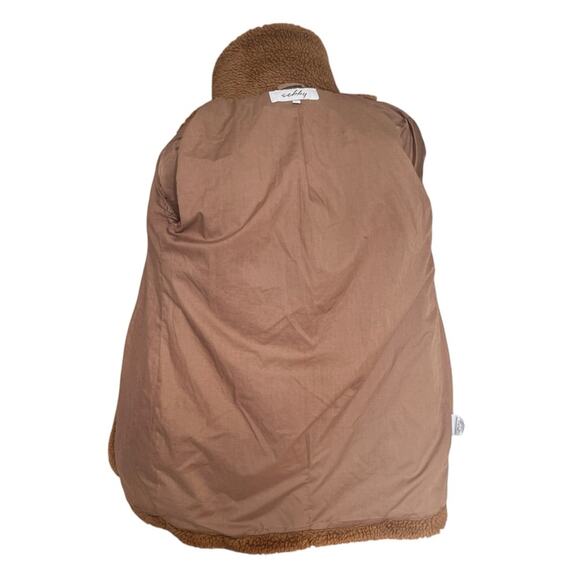 Sebby Light Nutmeg Teddy Bear faux fur lined coat size xs - Picture 4 of 10